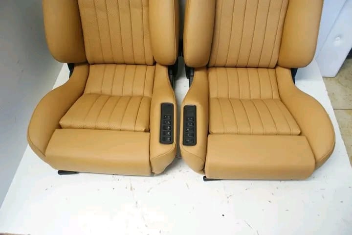 RECARO ERGOMED DRIVER-PASSENGER LEATHER FOR MERCEDES W107 SLC - Image 4