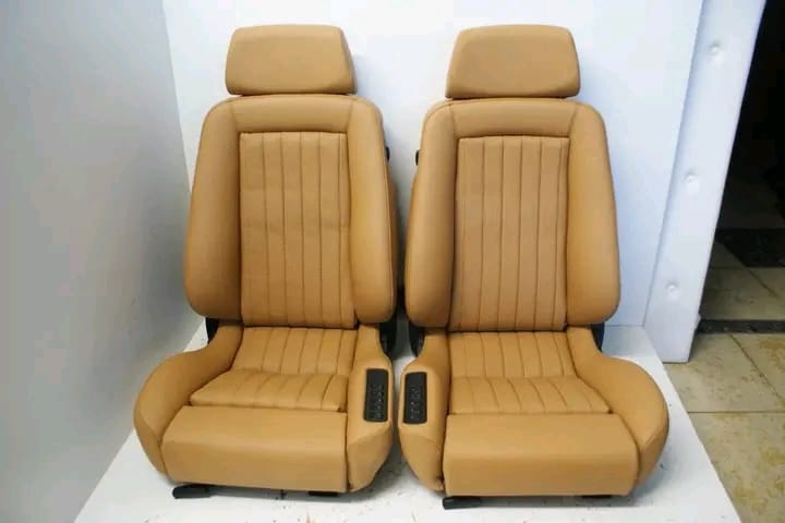 RECARO ERGOMED DRIVER-PASSENGER LEATHER FOR MERCEDES W107 SLC