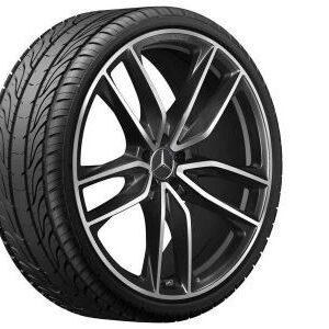 Jante AMG Mercedes GLS W167 - 5 doubles branches - Noir - 23 pouces