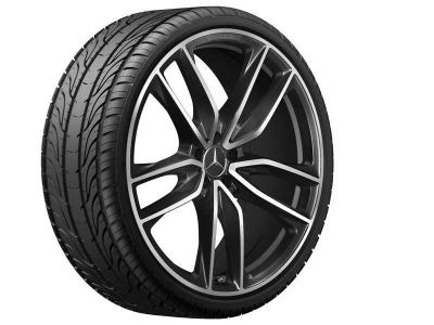 Jante AMG Mercedes GLS W167 - 5 doubles branches - Noir - 23 pouces